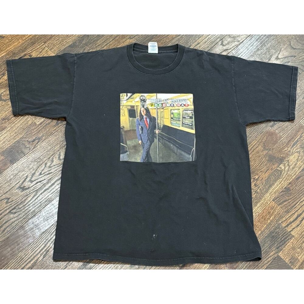Y2K Weird Al Yankovic Poodle Hat Tour Tee Shirt Size XL
